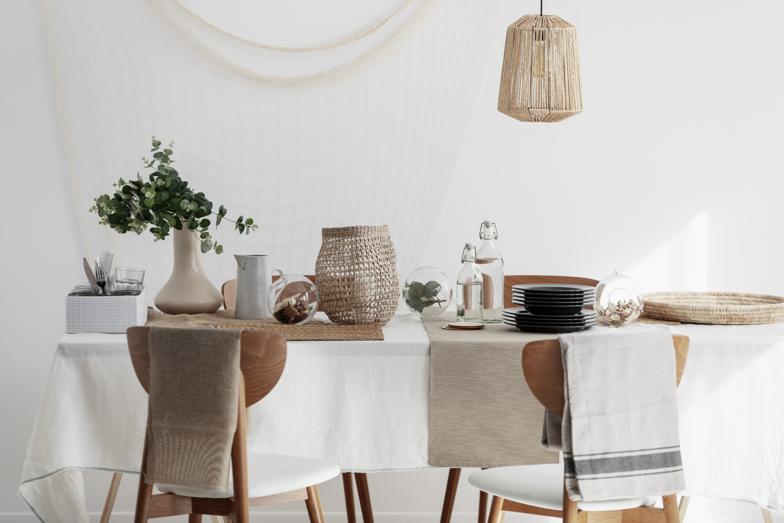 dining room layered decor