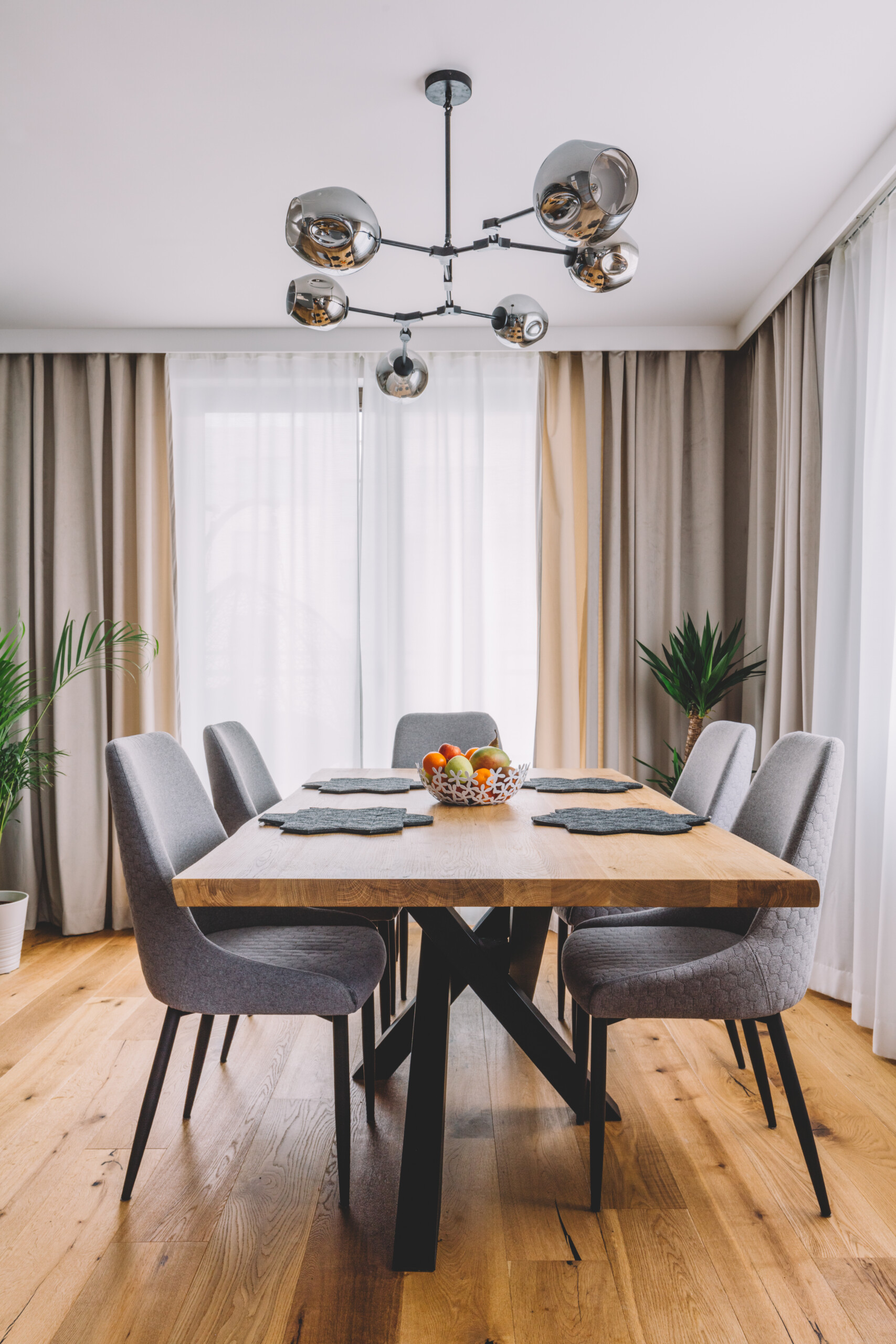 wooden dining table