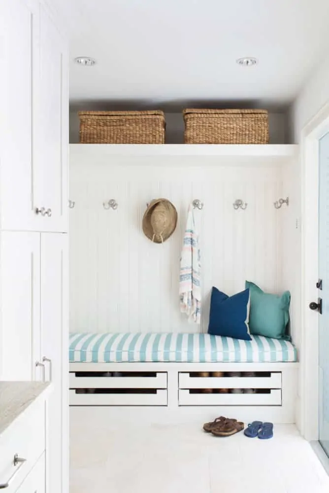 Mud Room Shoe Drawers