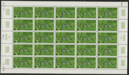 AFARS Et ISSAS COTE 275 € N° 437 MNH ** FEUILLE DE 25 Ex. SERPENTS SNAKE PSALMMOPHIS ELEGANS. TB/VG - Unused Stamps