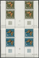 AFARS Et ISSAS N° 420 + 421 ** (MNH) 2 BLOCS DE 4 AVEC COIN DATE SERIE PAPILLONS BUTTERFLIES. TB - Unused Stamps