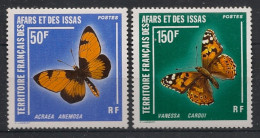 AFARS ET ISSAS - 1976 - N°YT. 438 à 439 - Papillons - Neuf Luxe** / MNH - Unused Stamps