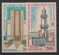 AFARS ET ISSAS - 1969 - Poste Aérienne PA N°YT. 61 à 62 - Edifices Religieux - Neuf Luxe** / MNH - Unused Stamps