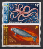 AFARS ET ISSAS - 1973 - Poste Aérienne PA N°YT. 85 à 86 - Faune Marine - Neuf Luxe** / MNH - Unused Stamps