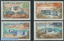 Afars And Issas 1968 Fortifications 4v, Mint NH, Art - Castles & Fortifications - Unused Stamps