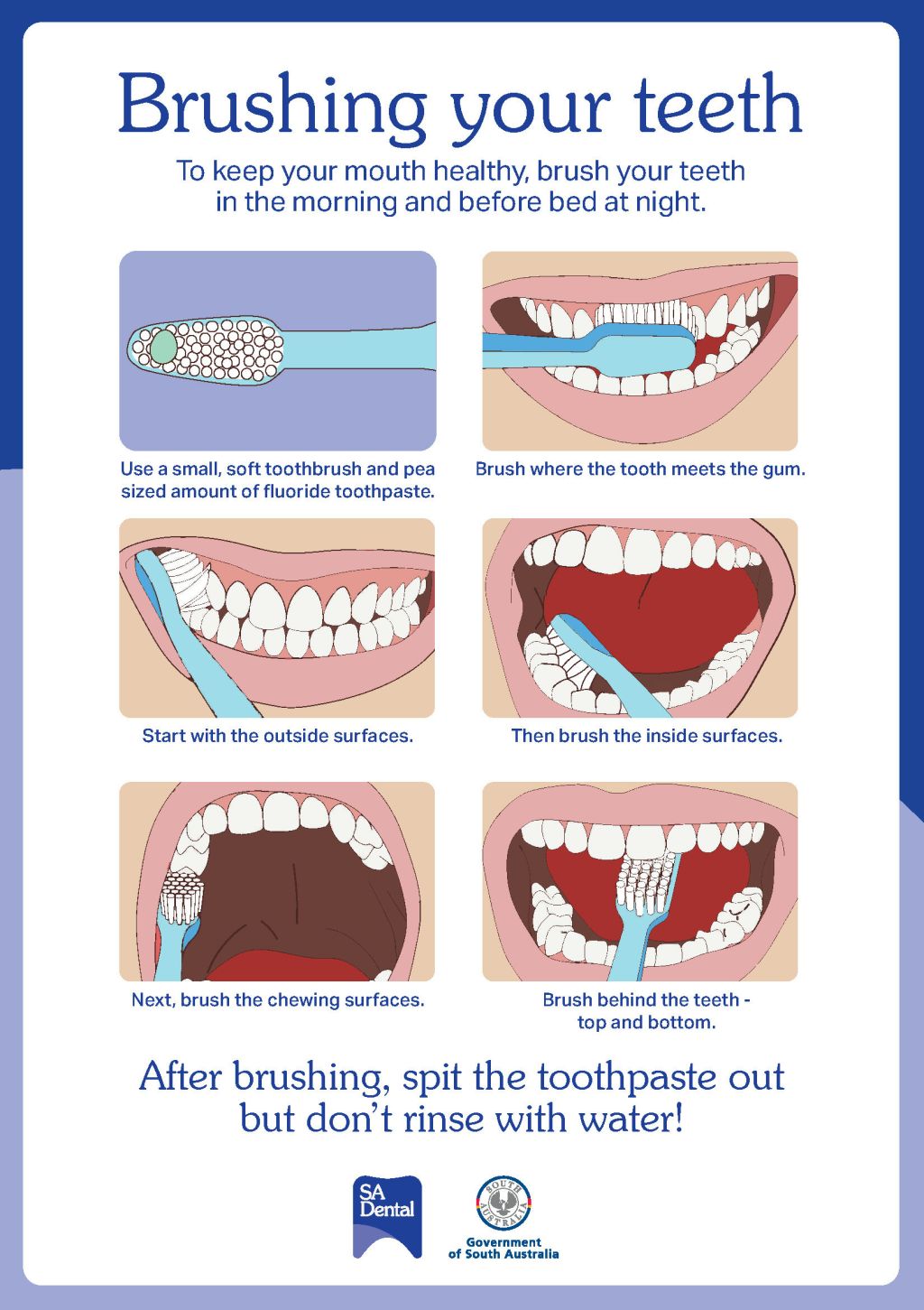 A guide to brushing children's teeth • SA Dental