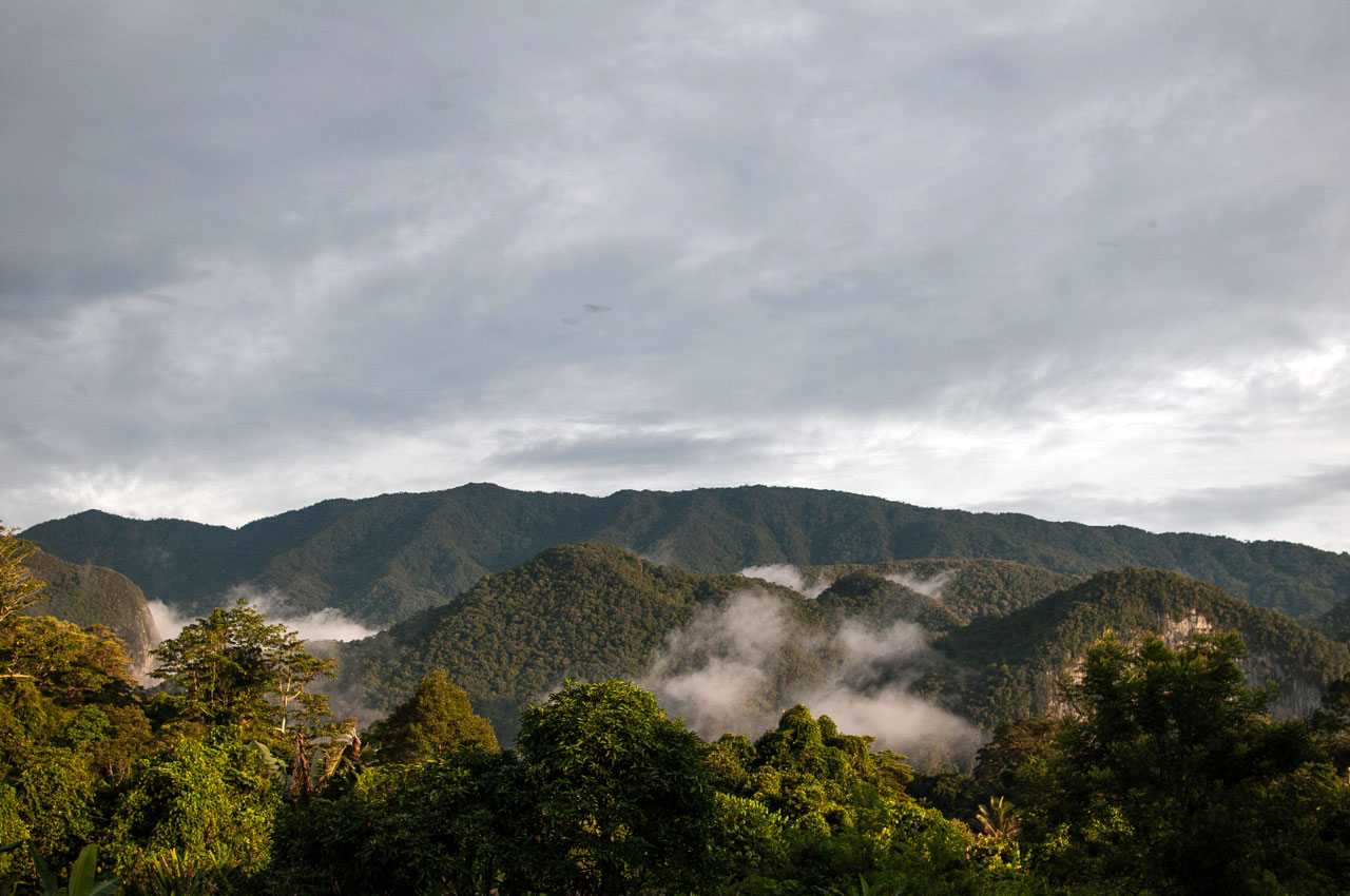 Landing in Mulu National Park, Borneo 