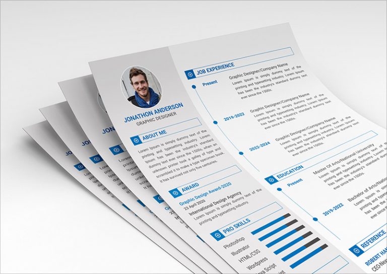 10 Fresh Free Resume / CV Design Templates 2018 in Word, PSD, Ai & INDD ...