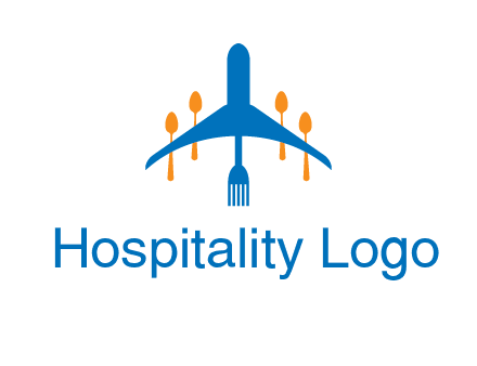 fork spoon plane travel & hospitality logo