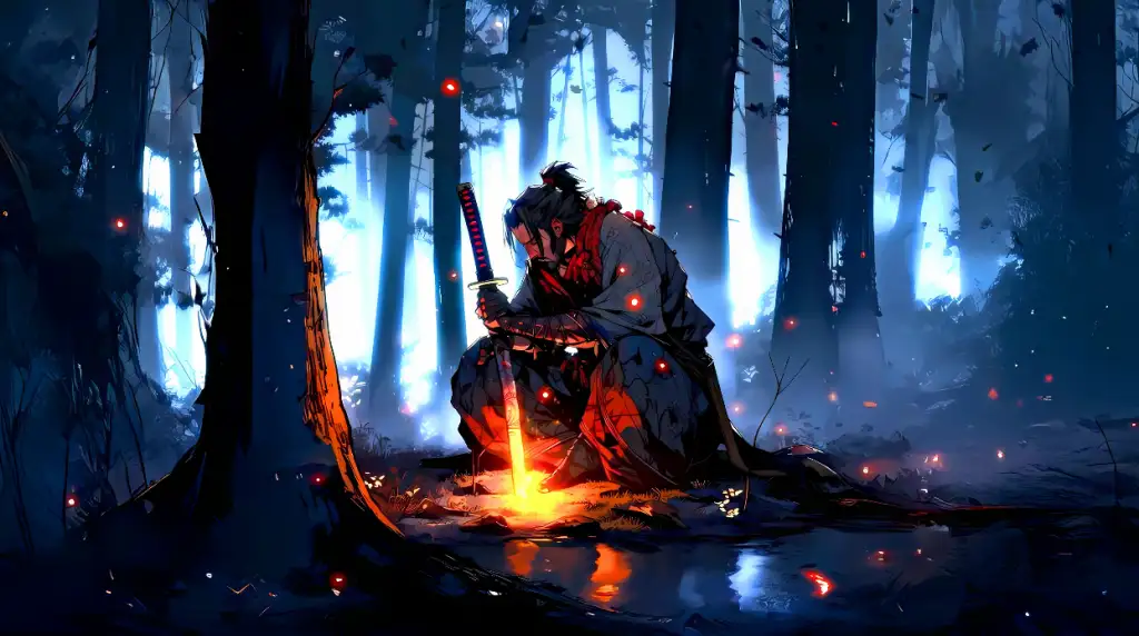 Download Lonely Samurai Live Wallpaper