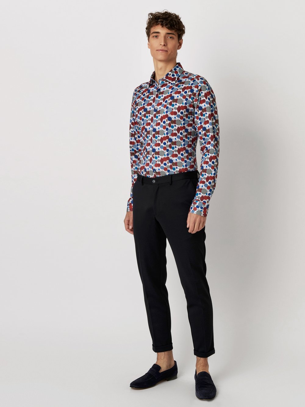 Shirt | Style »Casual Kent« colorful lantern