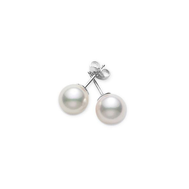 Mikimoto 7.5-8Mm Aa Akoya Pearl Stud Earrings