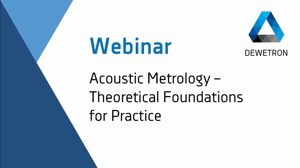 Webinar Banner: Acoustic Metrology