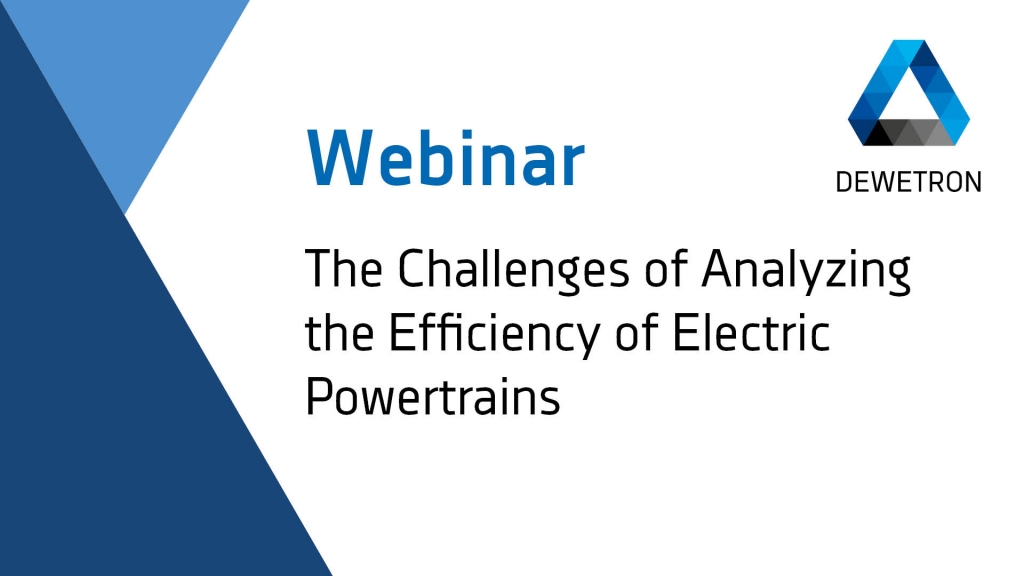 The Challenges of Analyzing the Efficiency of Electric Power Trains