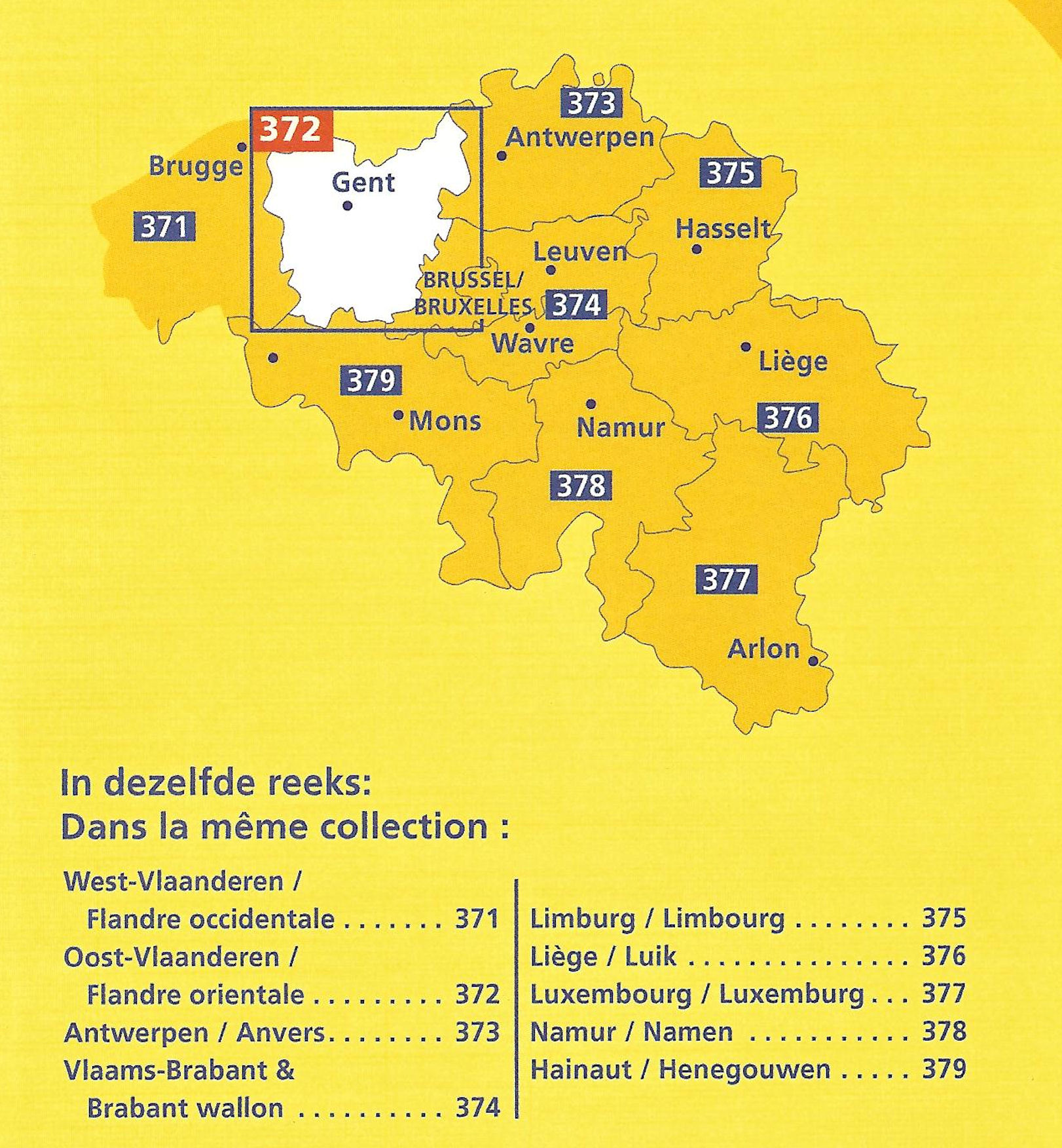 Michelin Wegenkaart Belgie - Vogels