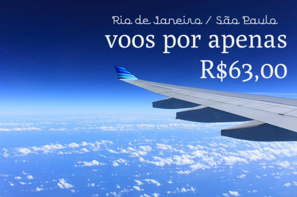 Viajar de avião.