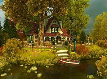 Fall Cottage 3D Screensaver