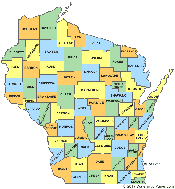 A Comprehensive Guide To The Wisconsin County Map: Navigating The ...