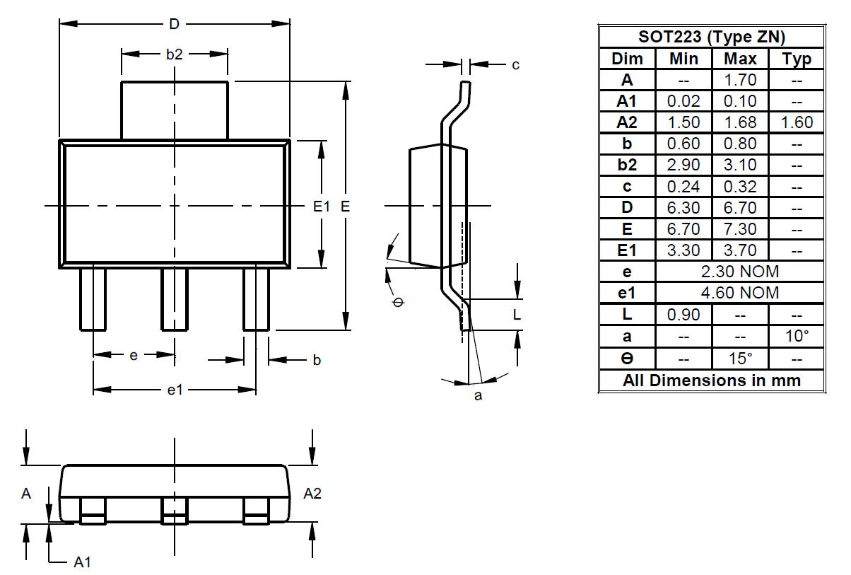 SOT223 Type ZN