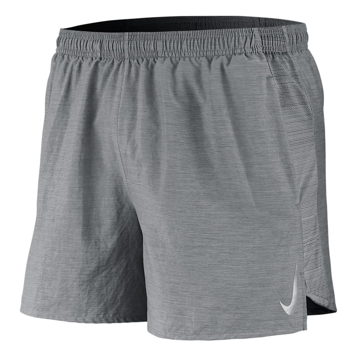 Nike Challenger 5 Inch Mens Shorts (Iron Grey-Heather-Reflective ...