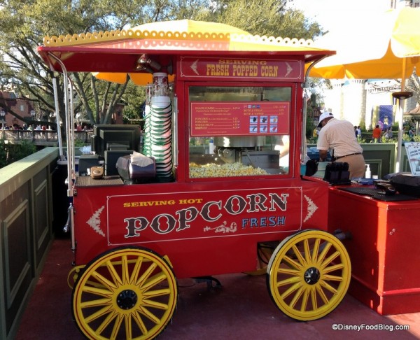 Current location of Main Street Popcorn Cart