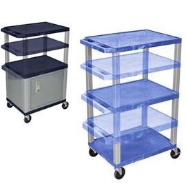 Utility Carts with storage cabinets