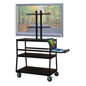 View a larger image of the VTI FPC4420E Mobile Cart with 47 inch TV Mount and Pull Out Shelf.