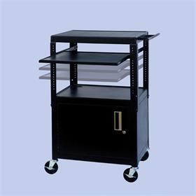 View a larger image of the VTI FSCAB4226E Height Adjustable Mobile Cabinet with Pull Out Shelf.