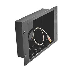 View a larger image of the Peerless IBA2 Large Black Recessed Cable Management Storage Box.