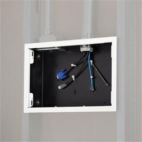 View a larger image of the Chief PAC525FW In-Wall Storage Box with White Flange.