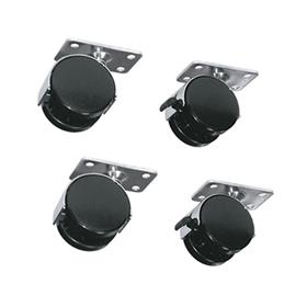 View a larger image of the Middle Atlantic Laminate Rack Casters (Set of 4) RKW here.