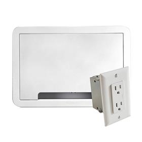 View a large image of the Sanus TV Media In-Wall Box (9 inch, Power Supply, White) SA-IWB9KIT-W1 here.