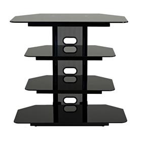 View a larger image of the TransDeco Multifunction Audio Stand for 22-35 Flat Screen TVs (Black) TD510CB here.