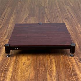 View a larger image of the VTI 3 Post Amp Stand (Black Cap, Black Pole, Cherry Shelf) BL304BC-01 here.