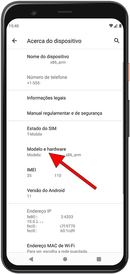 Como ver o número de série no Motorola Moto E6 Play