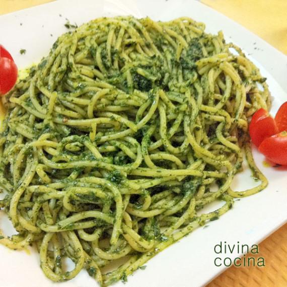 Espagueti al pesto