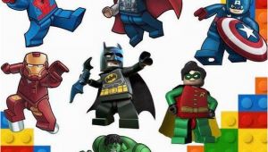 Lego Superhero Wall Mural Super Heroes Lego Marvel Kids Bedroom Vinyl Decal Wall Art