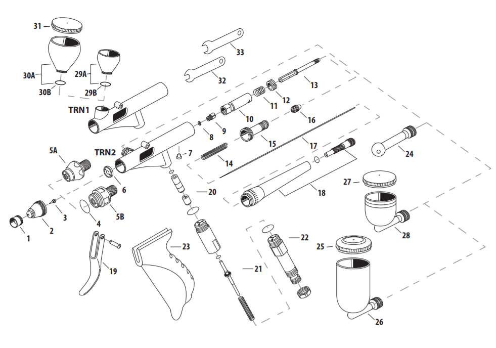 Neo for Iwata Airbrush Parts