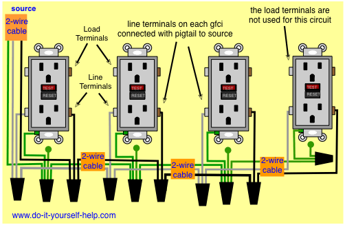 Wiring Receptacles In Series Diagram