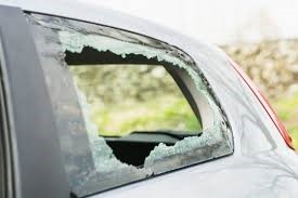 broken car window