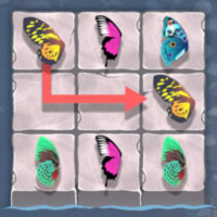 Match 3 style game with butterfly wings