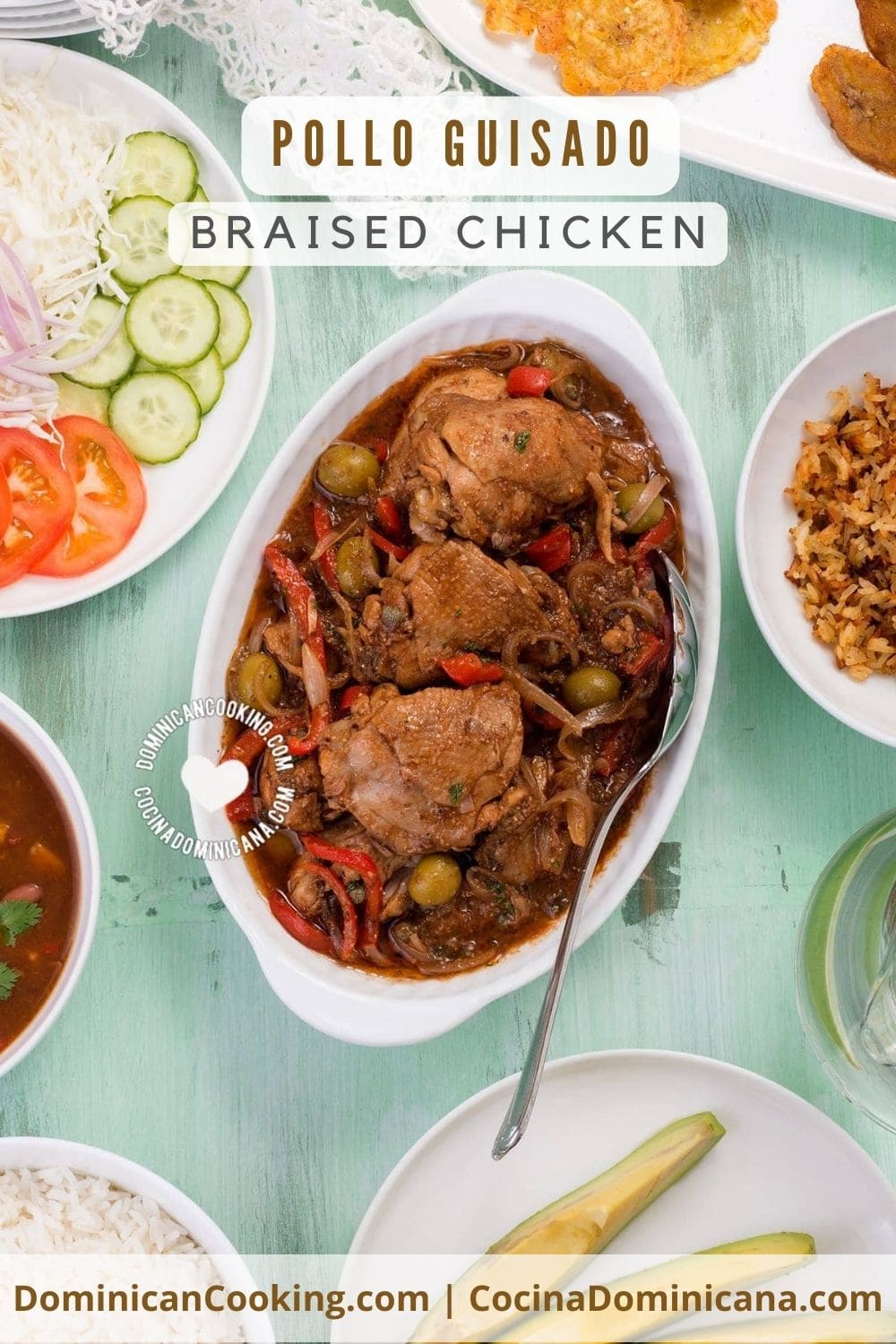 Pollo guisado (braised chicken) recipe.