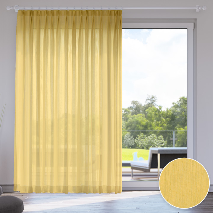 Voile Easy Curtain, Pumpkin Puree