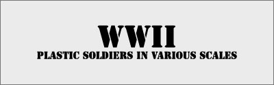 WWII miniatures in various scales