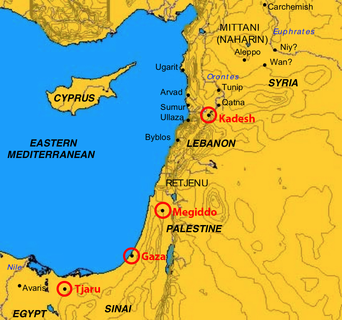 Map Of Israel Showing Megiddo