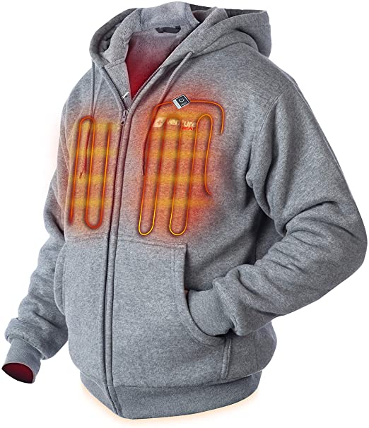 Venture Heat 7.4-Volt Men’s 3-Zone Headted Hoodie Coat