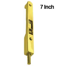 Solid Brass 7 Inch Flush Bolt, Deltana 7FBR