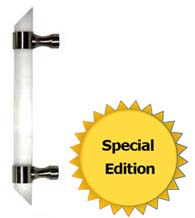 Frosted Acrylic Angled End Appliance Pull, First Impressions FII-CFRBAF-AE