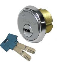 High Security Store Front Door 1 Inch Mortise Cylinder, Mul-T-Lock 206SP-MOR0C01-26