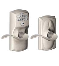 Camelot Keypad Entry Flex-Lock With Accent Lever, Schlage FE595CAMACC